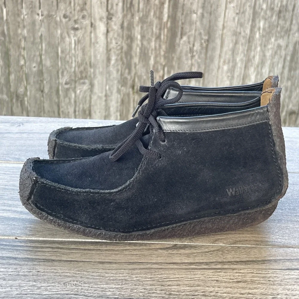Clarks Wallabees Shoes Mens Size‎ 5.5 Suede Leather Lace Up Crepe Sole Casual
